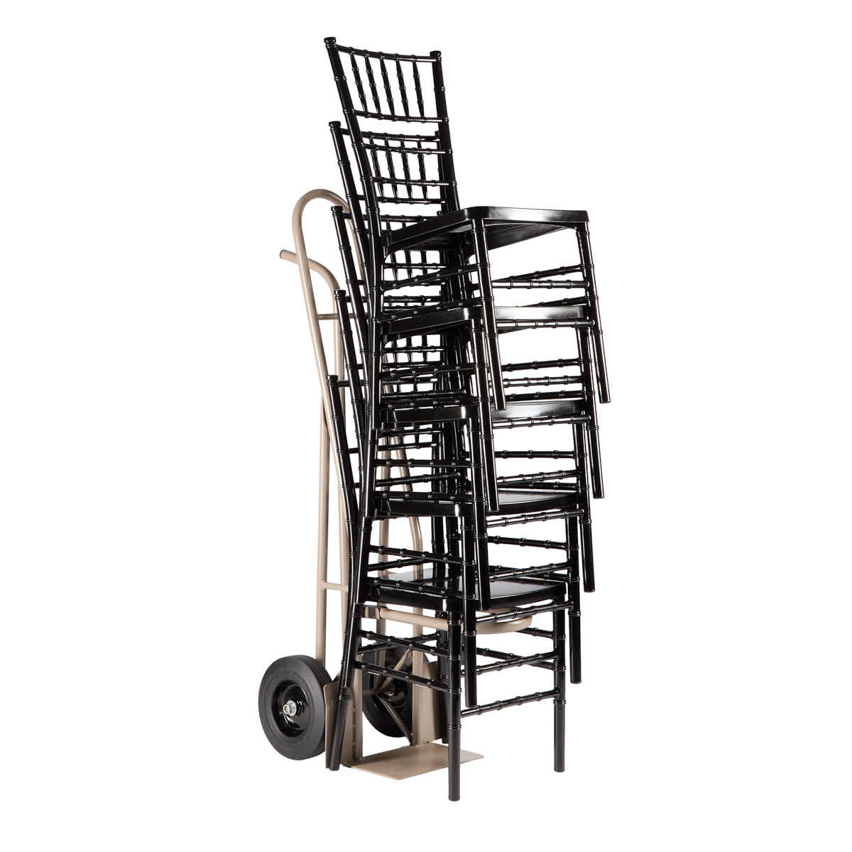 Chair Dolly Cart for Home Storage and Event Setup, Space Saving Steel Stack Dolly, Gray, Image 8