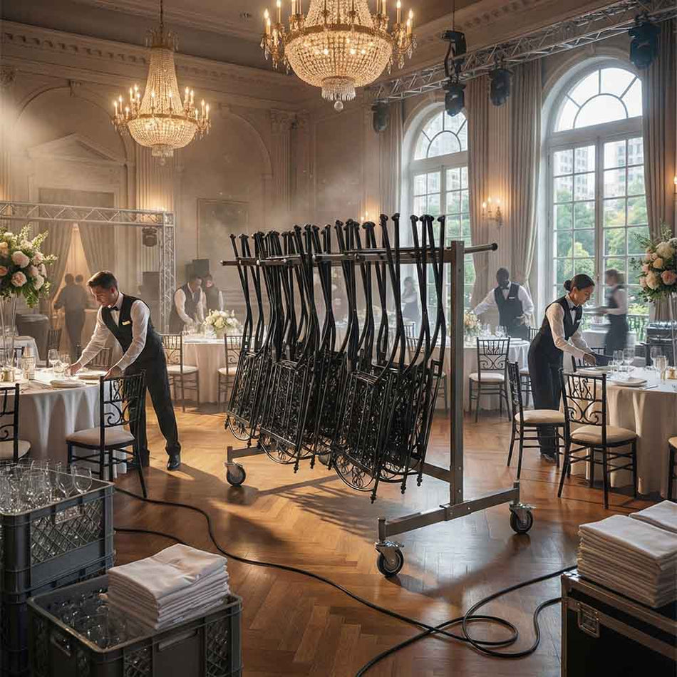 Hanging Cart for Barcelona Bistro Chairs