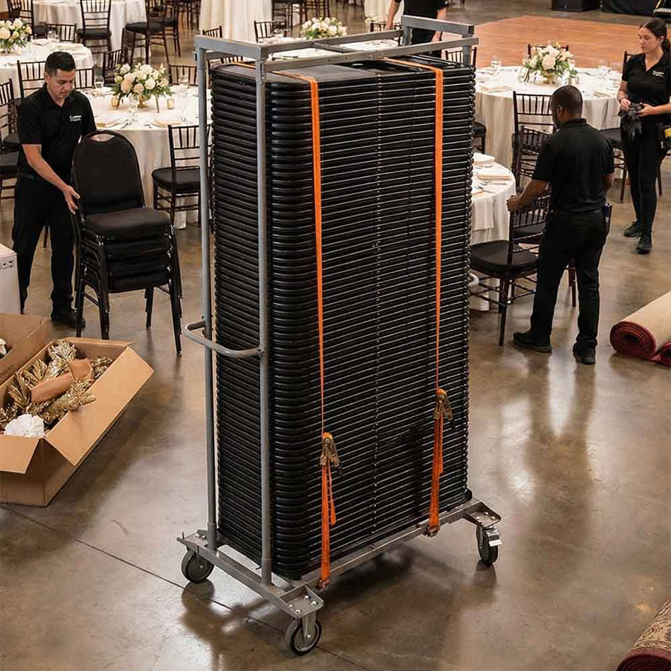 Adjustable Cart 113G for Resin, Poly, Bamboo, Barcelona Bistro and Metal Folding Chairs