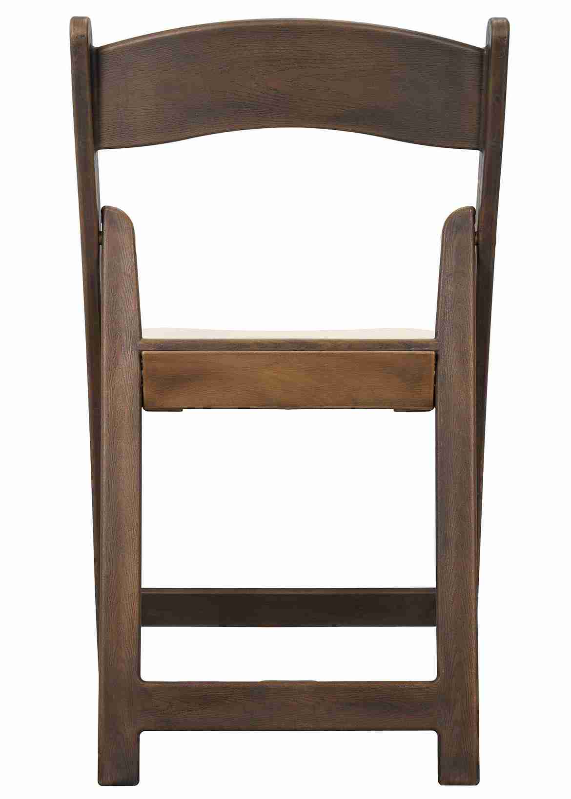 Resin Folding Chair – Fruitwood WoodGrain with Ivory Padded Seat, 850 lb Capacity | Indoor/Outdoor & Events, Image 7