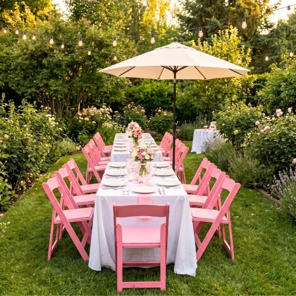 White 5-Pack 90" x 156" Rectangle Polyester Tablecloths for Home Dining Kitchen Entertaining Indoor Outdoor, 190gsm, Image 1