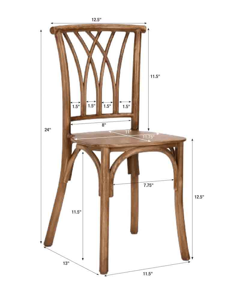 4 Pack Kids Chestnut ToughResin Willow Chair for Playroom and Patio, Image 11
