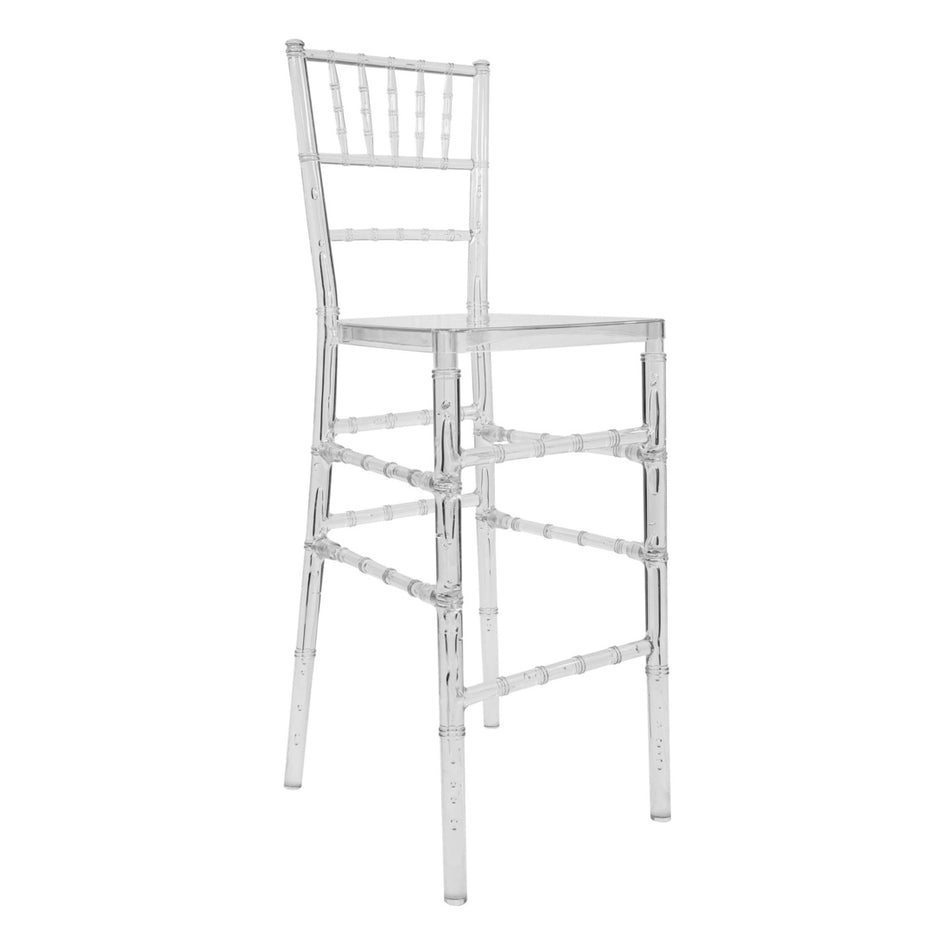 ProClear™ Chiavari Barstool, Clear Resin for Elegant and Airy Spaces