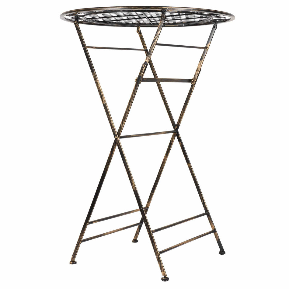 Copper Bistro Table 32" — Cocktail Height Round Table for Patio & Outdoor