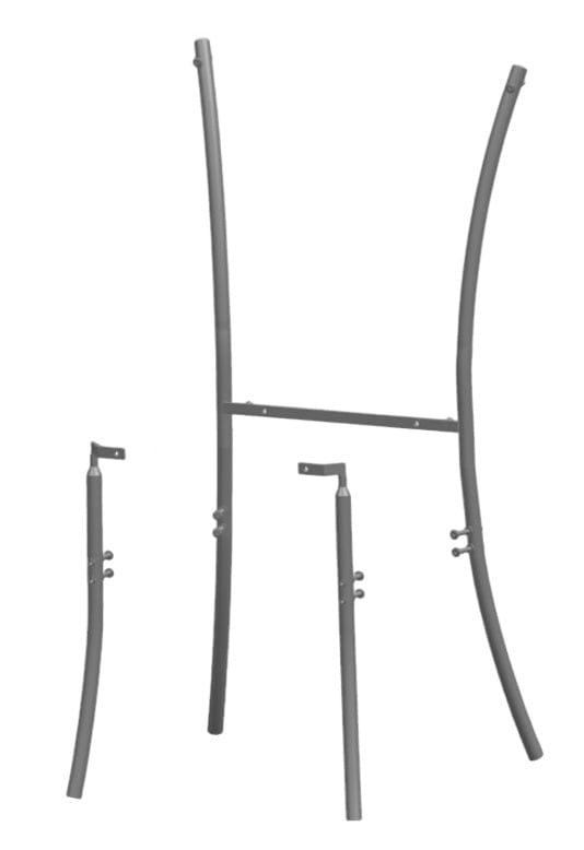 Farmhouse Dining Table Set 96x40" with 10 Cross Back Steel Skeleton Chairs for Kitchen Patio Dining Room, T Legs, White Distressed, Image 6