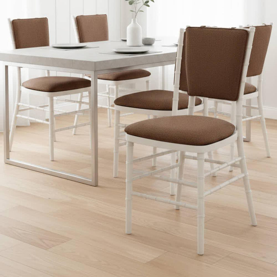 Light Brown Cushion Back and Matching Panel Seat for Chiavari Chairs