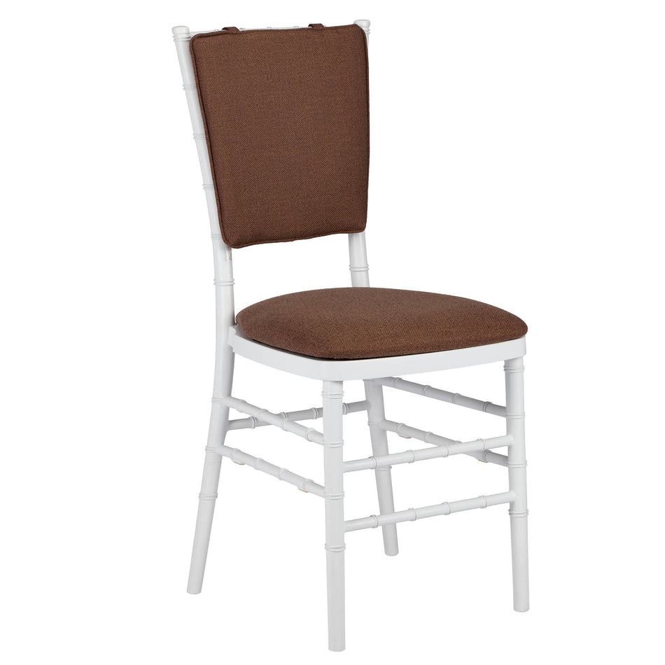Light Brown Cushion Back and Matching Panel Seat for Chiavari Chairs