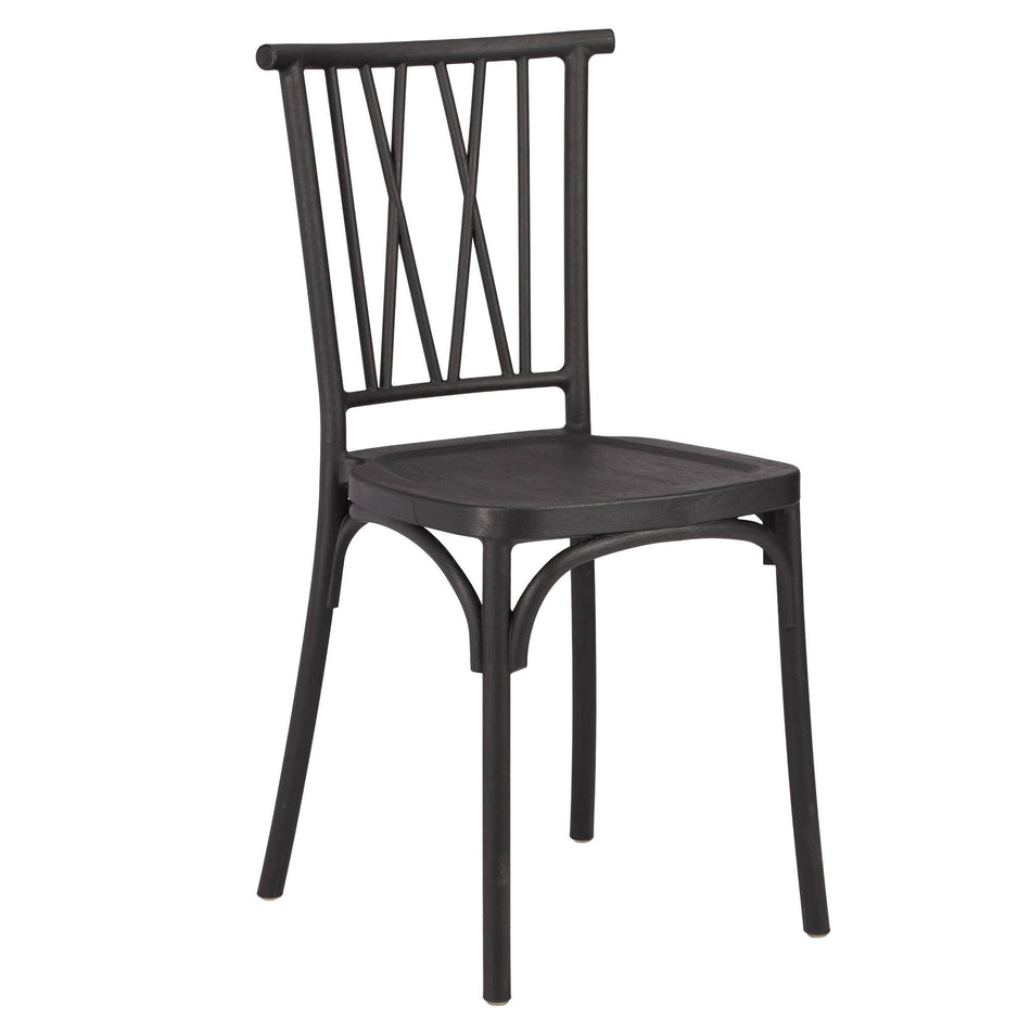 Black Willow Mono Frame Resin Chair