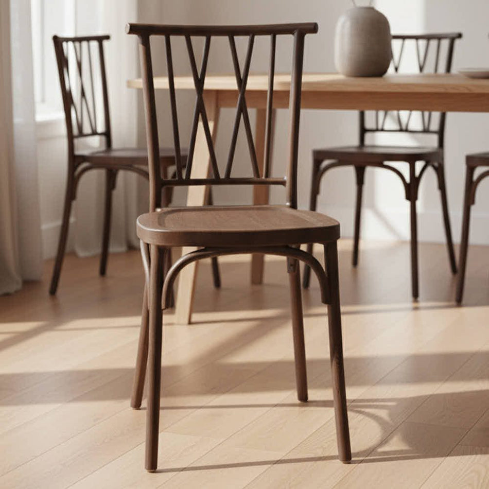 Fruitwood Willow Mono Frame Resin Chair