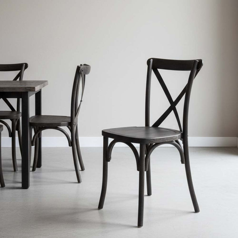 Black ToughWood™ Cross Back Chair