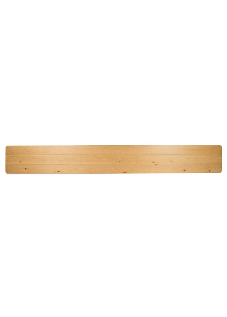 2 Pack 8' Natural Folding Pine Benches, Casual Rustic Seating for Farm Tables or Gardens, Image 5