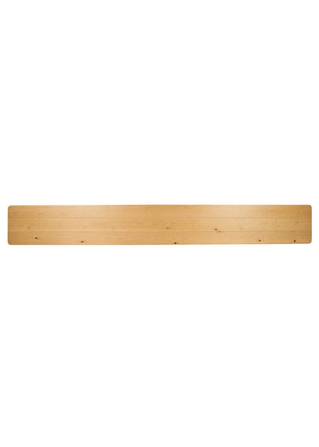 2 Pack 8' Natural Folding Pine Benches, Casual Rustic Seating for Farm Tables or Gardens, Image 5