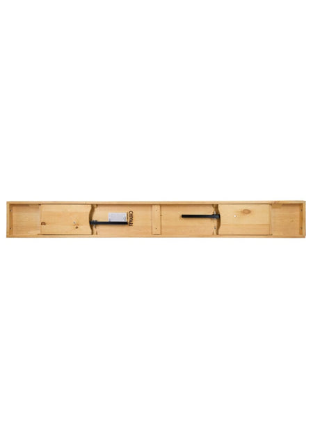 2 Pack 8' Natural Folding Pine Benches, Casual Rustic Seating for Farm Tables or Gardens, Image 6