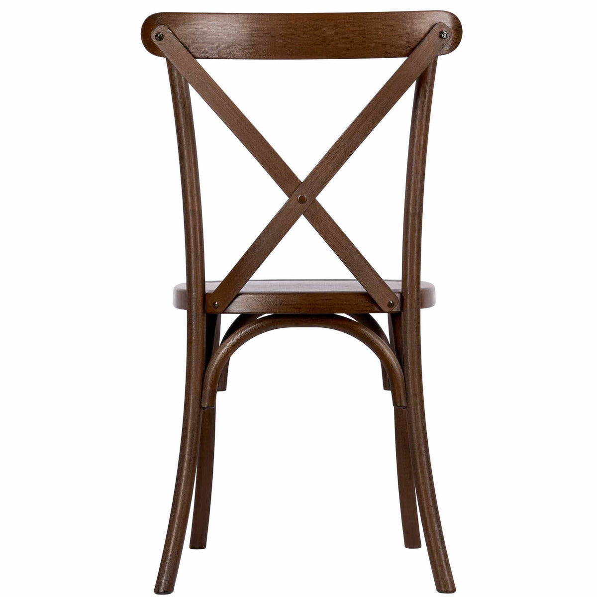Farmhouse Dining Table Set 96x40" with 10 Cross Back Steel Skeleton Chairs for Kitchen Patio Dining Room, T Legs, Fruitwood, Image 8