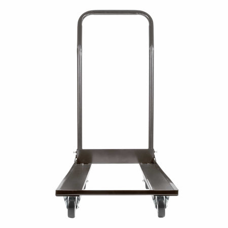 Folding Chair Storage Cart for Home Garage Event Setup, Steel Frame for Poly and Resin Folding Chairs, Gray, Image 3