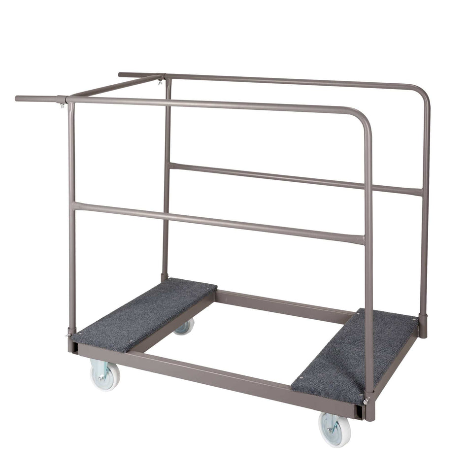 Gray Steel Banquet Table Cart