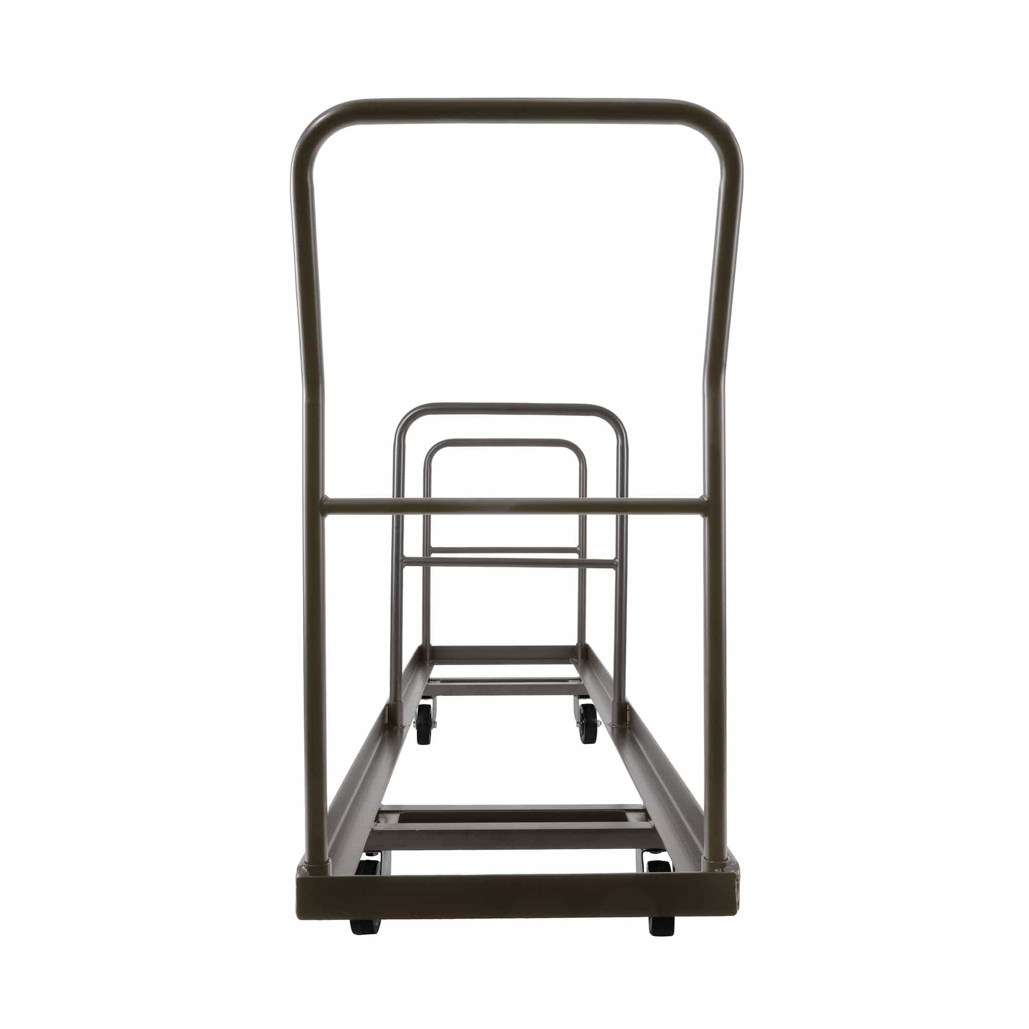 Gray Extra Large Steel Folding Chair Cart for Poly Resin Bamboo and Wood Folding Chairs, Image 4