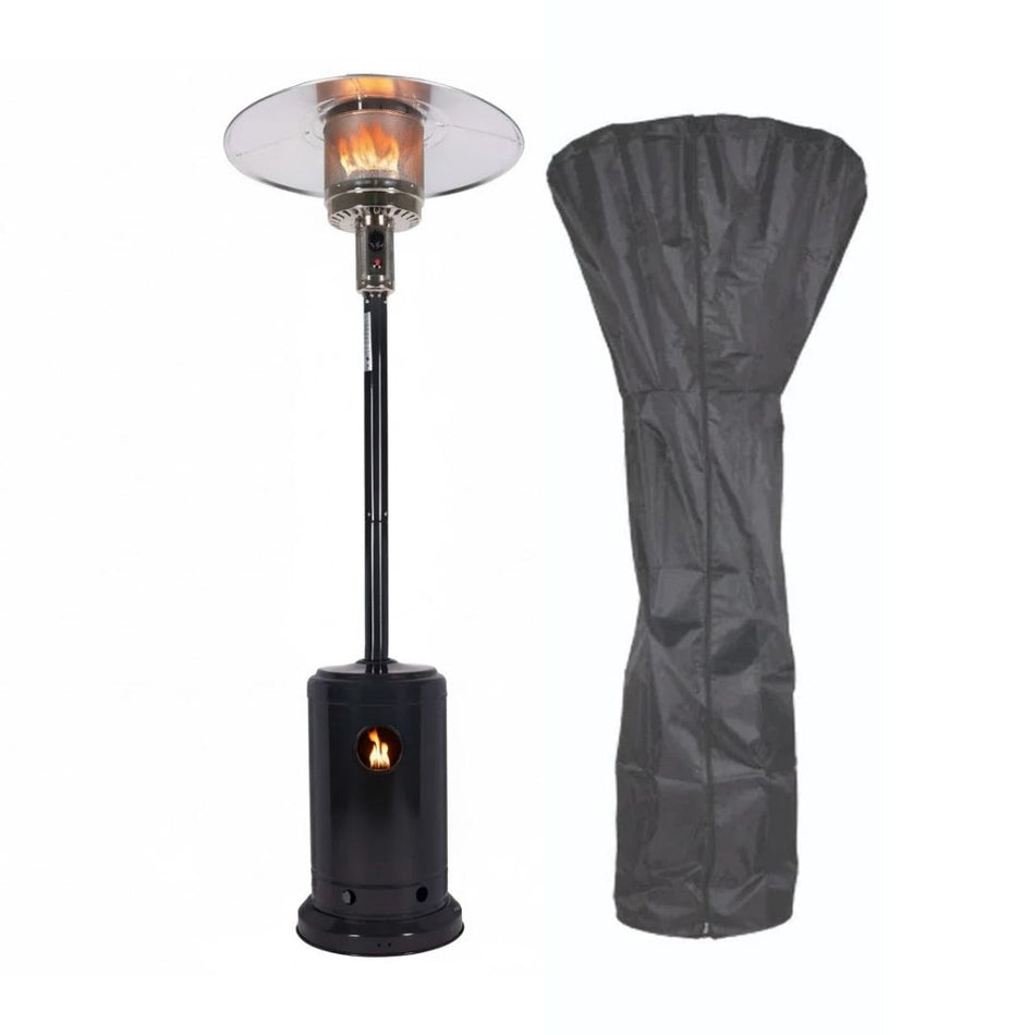 Black Standing Propane Heater 41,000 BTU for Patio & Deck