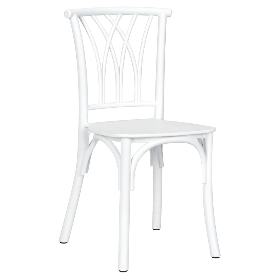 4 Pack Kids White ToughResin Willow Chair for Playroom and Patio