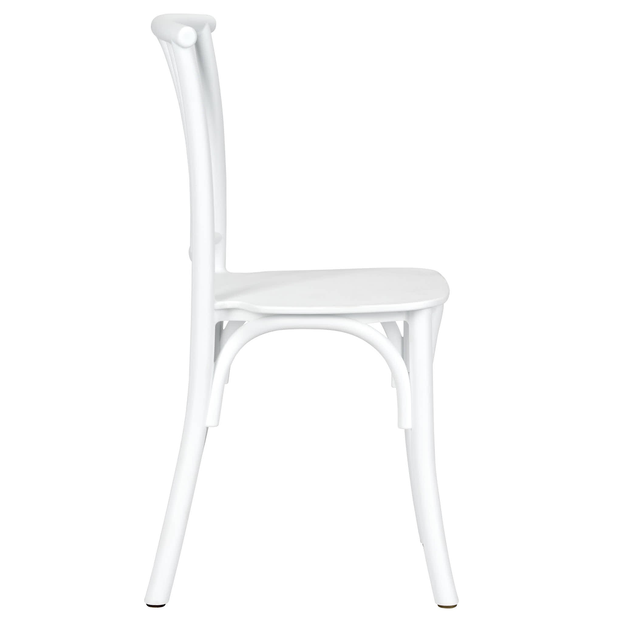 4 Pack Kids White ToughResin Willow Chair for Playroom and Patio, Image 3