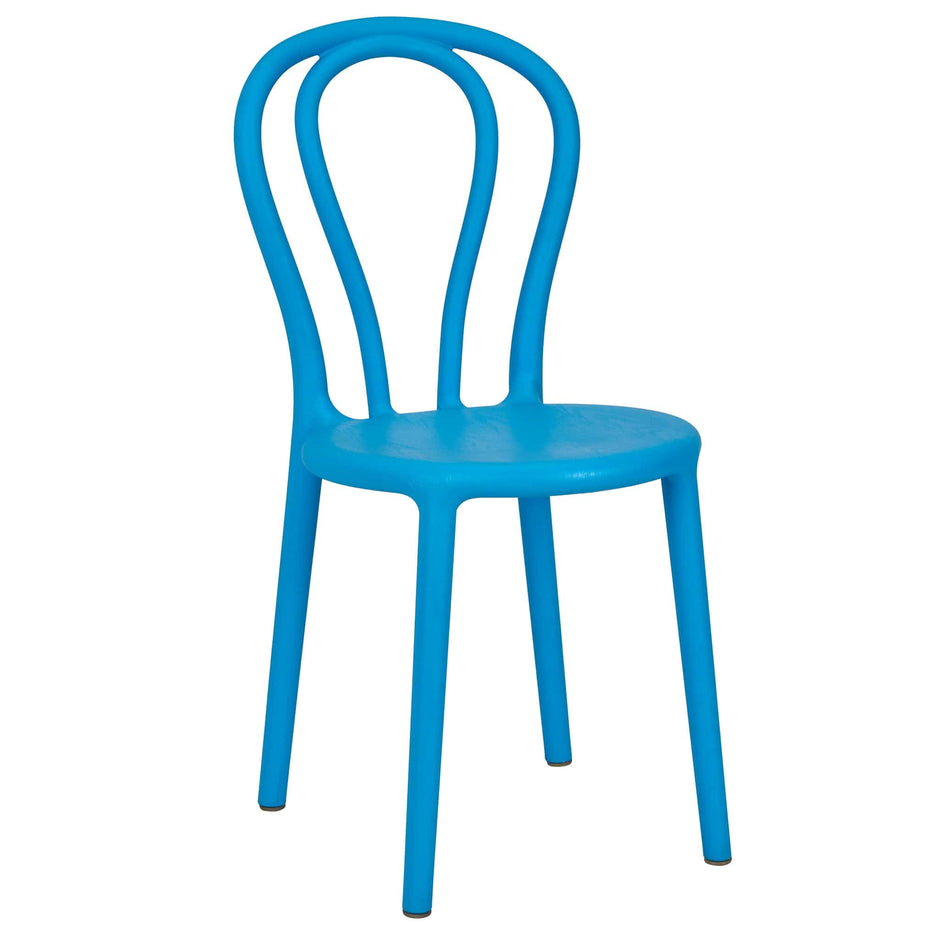 4 Pack Kids Sky Blue Resin Bentwood Festive Chair for Bedrooms and Playrooms