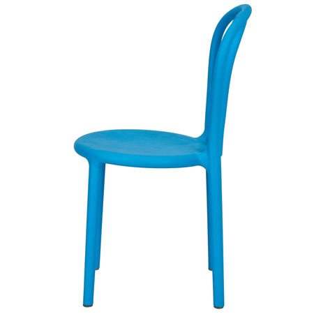 4 Pack Kids Sky Blue Resin Bentwood Festive Chair for Bedrooms and Playrooms, Image 5