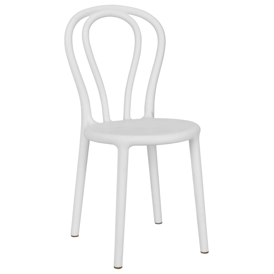 4 Pack Kids Cool White Resin Bentwood Festive Chair for Indoor Play Areas and Bedrooms