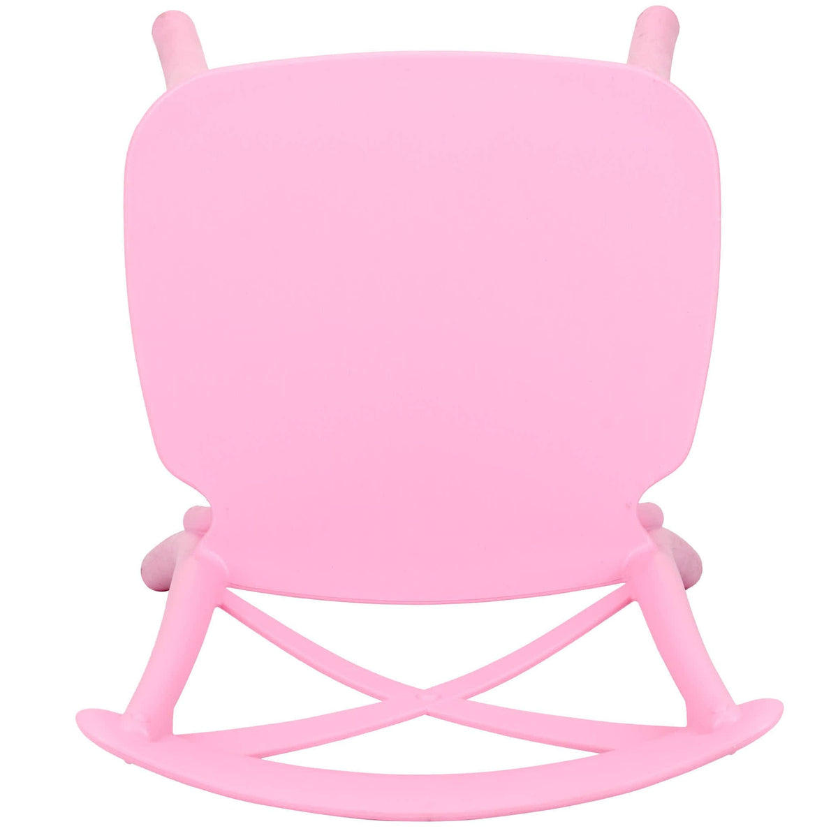 4 Pack Kids Pink ToughResin Cross Back Chair for Playroom and Patio, Image 10