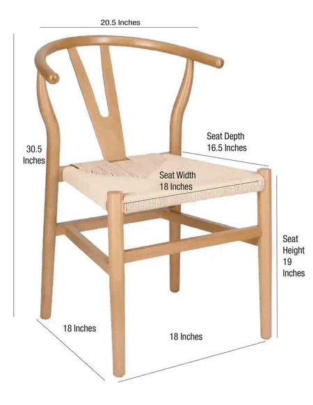 Natural with Rope Seat