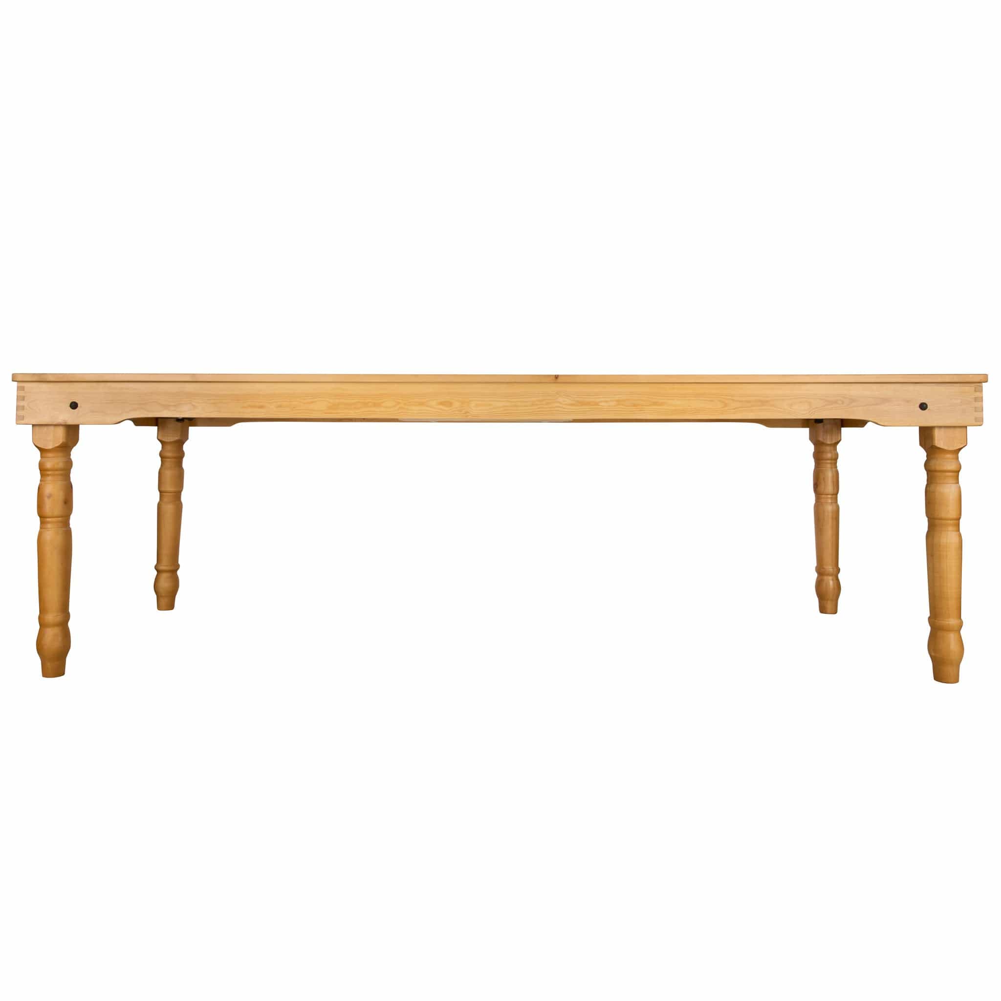 Farmhouse Dining Table 96" x 40" – Solid Pine, Seats 8–10 | Rustic Dining Room, Image 3