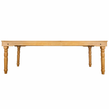 Farmhouse Dining Table 96" x 40" – Solid Pine, Seats 8–10 | Rustic Dining Room, Image 3