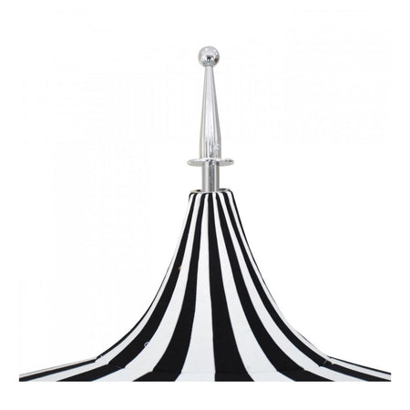 8.5' Patio California Umbrella Pagoda Series with Sunbrella Fabric and White Aluminum Pole for Outdoor Dining and Patio Shade, Jockey Red, Image 5