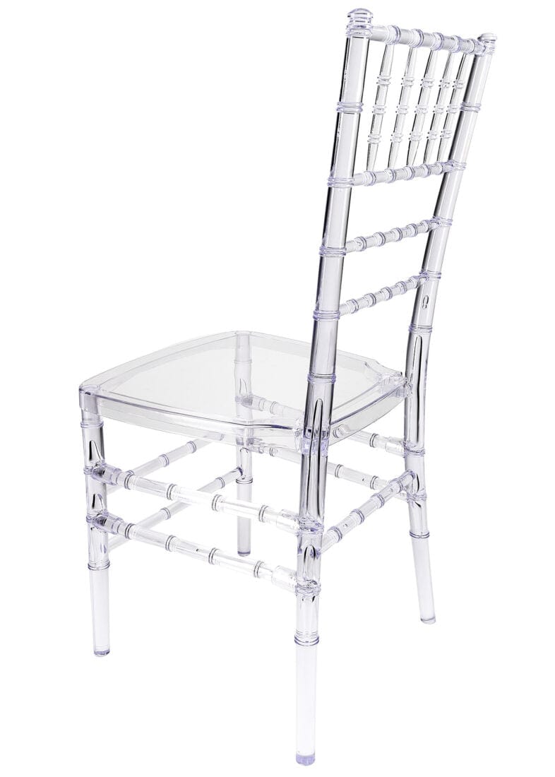 Clear Resin Pro-Clear Unassembled Chiavari Chair 4 Pack for Home Events and Compact Storage, Image 7