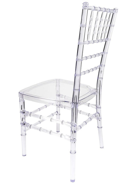 Clear Resin Pro-Clear Unassembled Chiavari Chair 4 Pack for Home Events and Compact Storage, Image 7