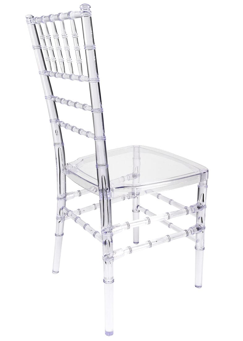 Clear Resin Pro-Clear Unassembled Chiavari Chair 4 Pack for Home Events and Compact Storage, Image 9
