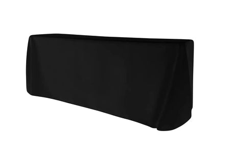 Black 5-Pack 90" x 132" Rectangle Polyester Tablecloths for Home Dining Kitchen Entertaining Parties, 190gsm, Image 7