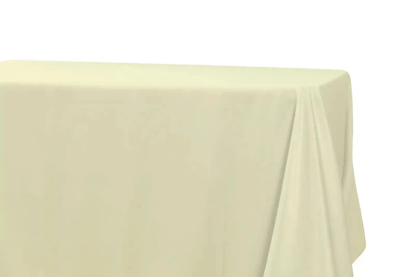 Ivory 5-Pack 90" x 132" Rectangle Polyester Tablecloths for Home Dining Kitchen Entertaining Gatherings, 190gsm, Image 6