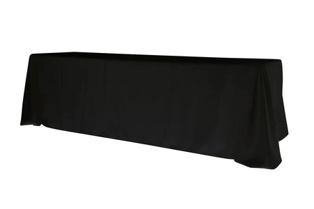 Black 5-Pack 90" x 156" Rectangle Polyester Tablecloths for Home Dining Kitchen Entertaining Parties, 190gsm, Image 7