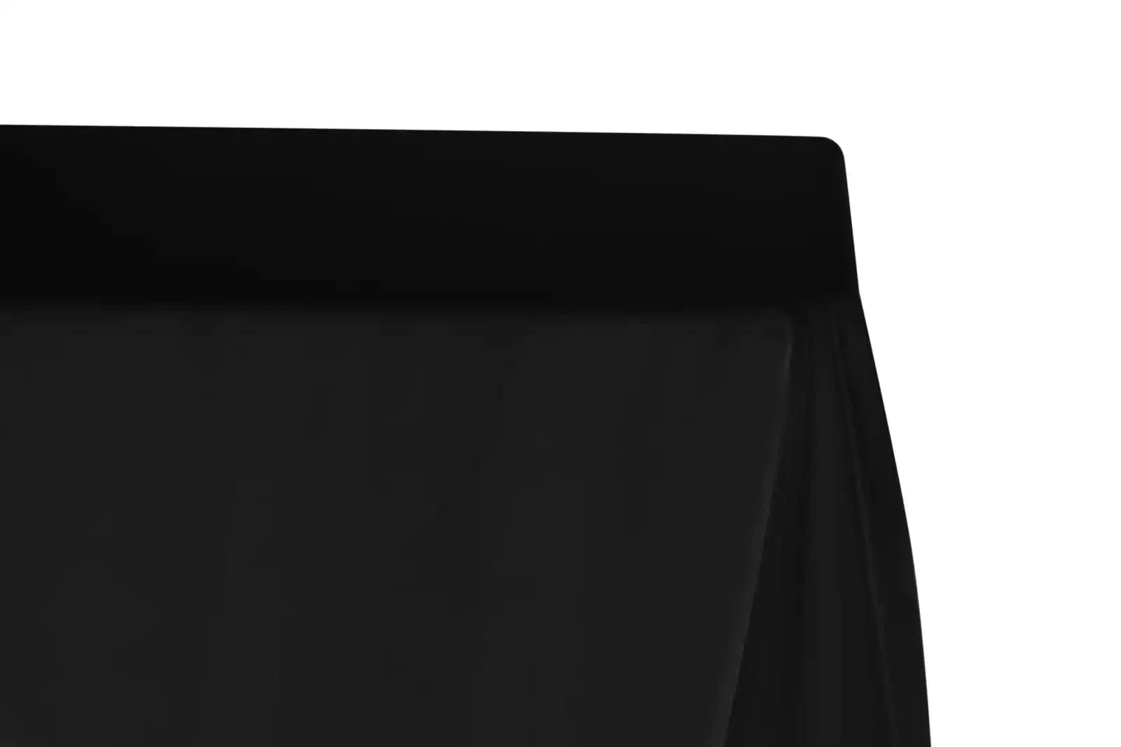 Black 5-Pack 90" x 156" Rectangle Polyester Tablecloths for Home Dining Kitchen Entertaining Parties, 190gsm, Image 5