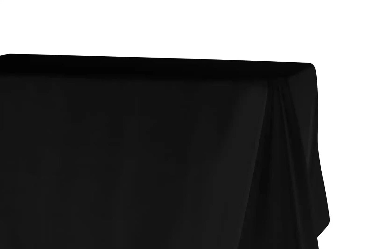 Black 5-Pack 90" x 156" Rectangle Polyester Tablecloths for Home Dining Kitchen Entertaining Parties, 190gsm, Image 6