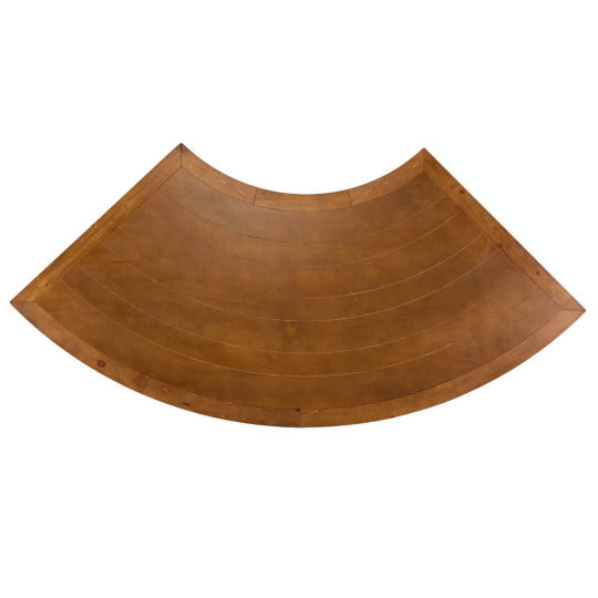 99" x 40" Chestnut Serpentine Fluted Leg Wood Farm Table, Image 6