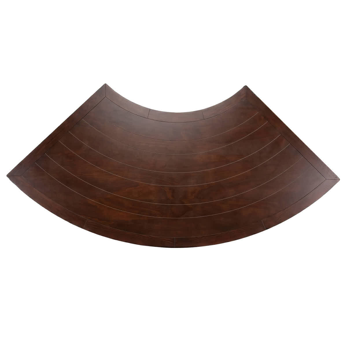 99" x 40" Fruitwood Serpentine Fluted Leg Wood Farm Table, Image 5