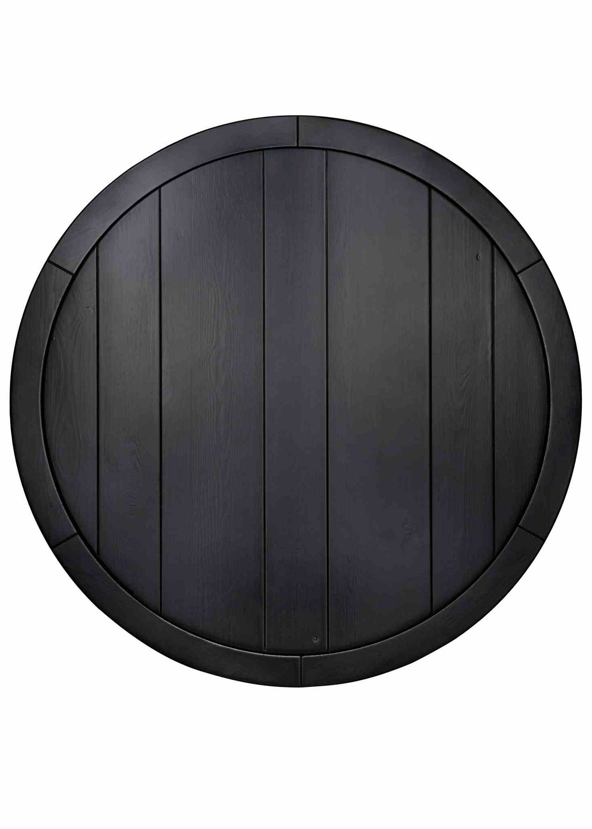 36" (3 Foot) Round Farm Cocktail Table, Black, Image 3