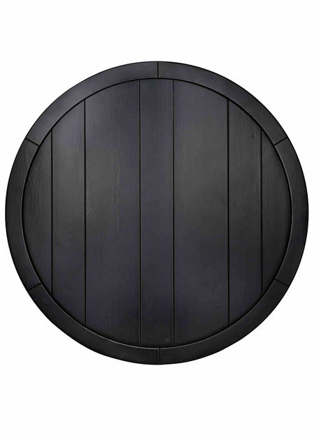 36" (3 Foot) Round Farm Cocktail Table, Black, Image 3