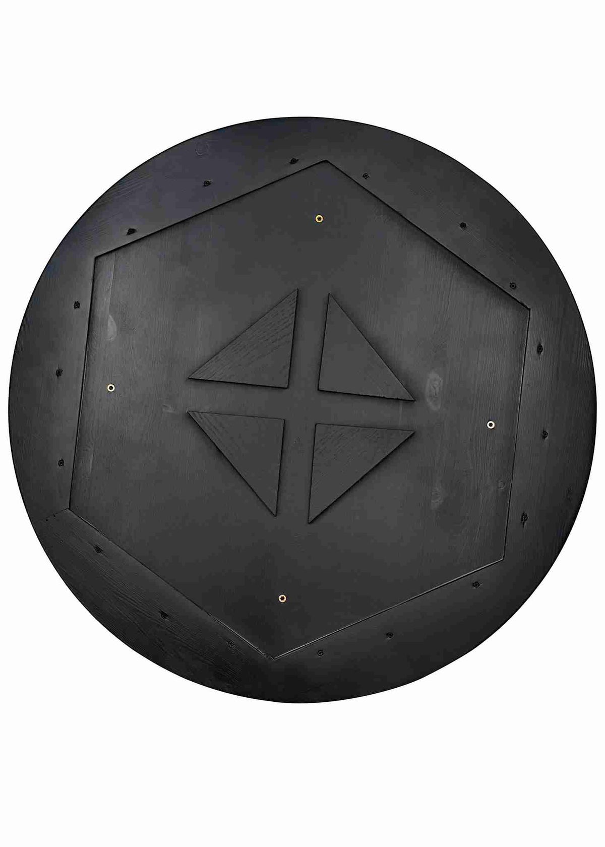 36" (3 Foot) Round Farm Cocktail Table, Black, Image 4