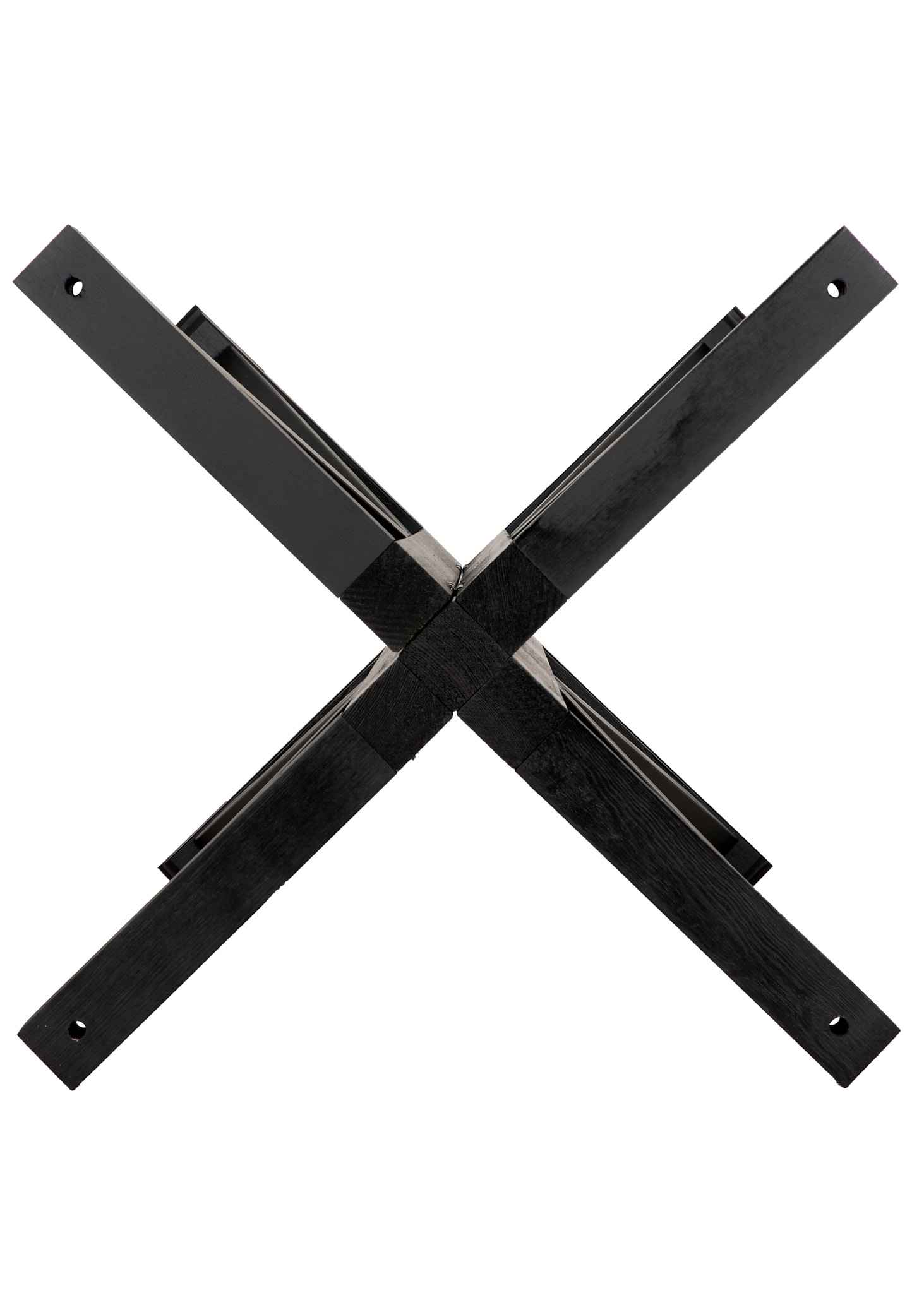 36" (3 Foot) Round Farm Cocktail Table, Black, Image 6