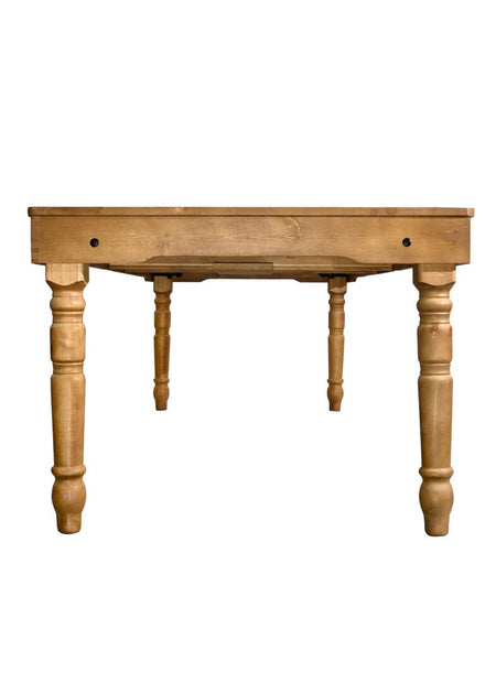 Farmhouse Dining Table 96" x 40" Chestnut – Solid Pine Rectangular, Seats 8–10 | Dining Room, Image 5