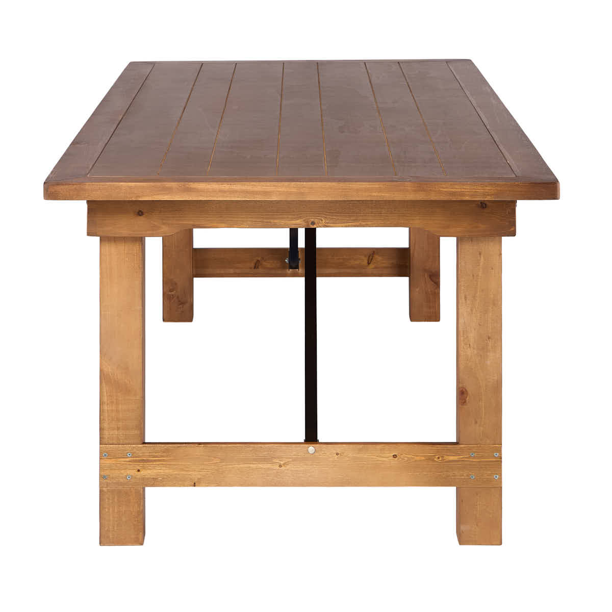 96" Farmhouse Dining Table - Chestnut Solid Pine, Seats 8-10 (Dining Room), Image 3