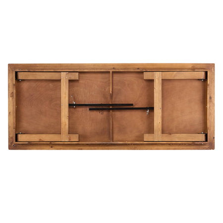 96" Farmhouse Dining Table - Chestnut Solid Pine, Seats 8-10 (Dining Room), Image 8