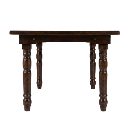Farmhouse Dining Table 96" x 40" Fruitwood – Solid Pine, Fluted Legs, Seats 8–10 (Dining Room), Image 5
